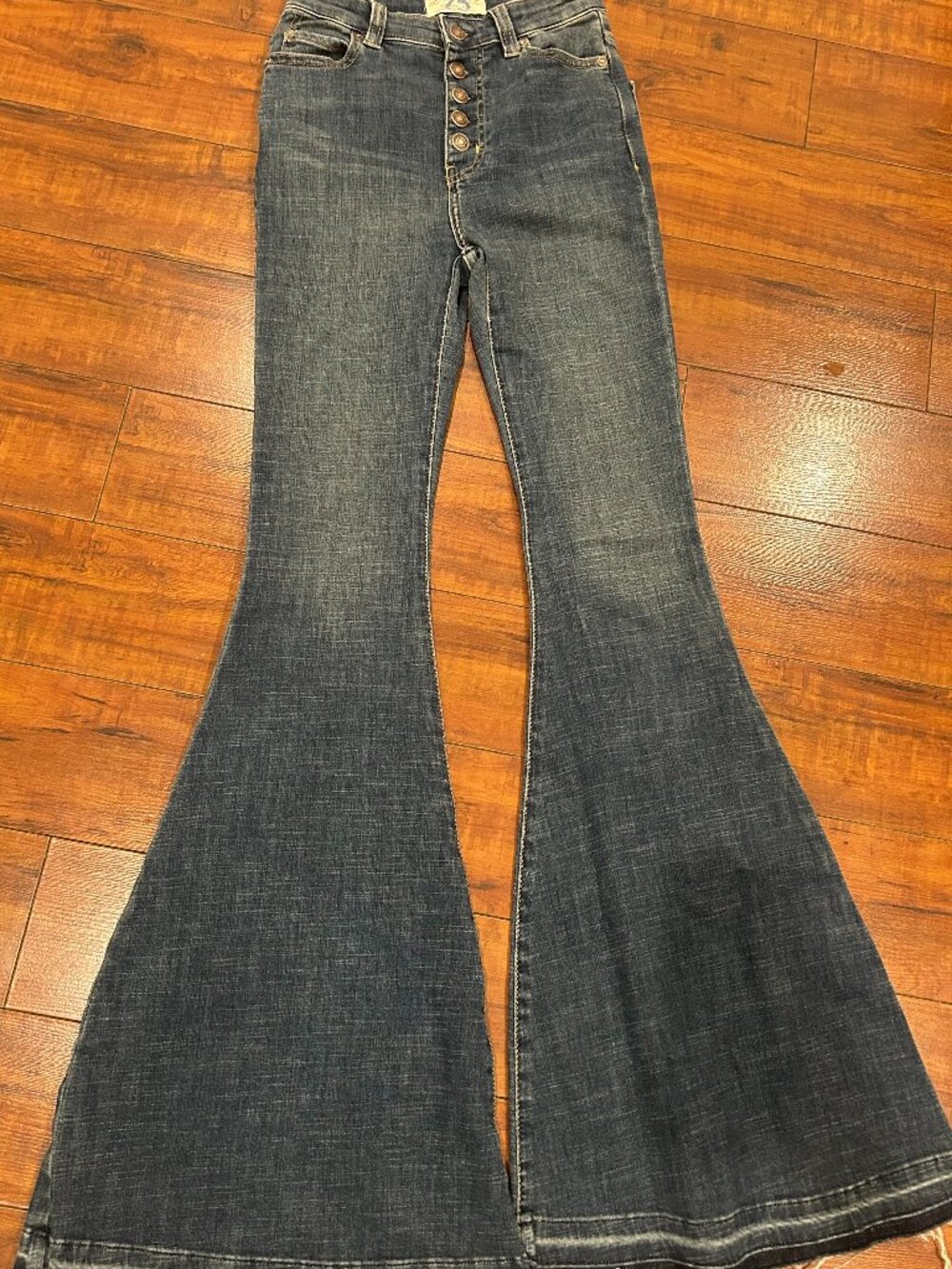 We The Free High-rise Flare Extreme Bell Bottom Jeans Size 25